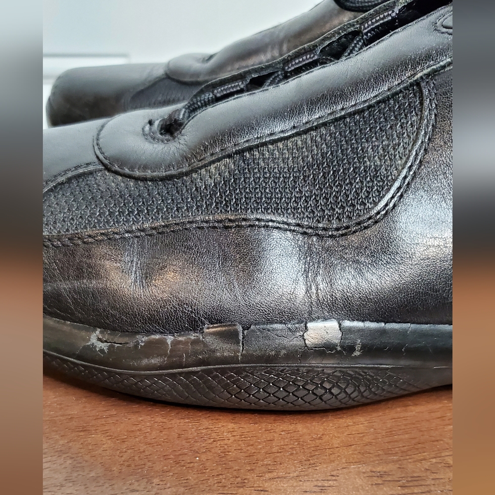 Prada Sneakers, Black, Size 11 - Picture 10 of 16